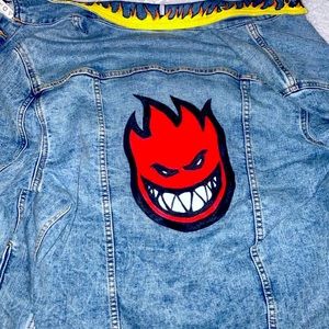 Hand-painted denim jacket